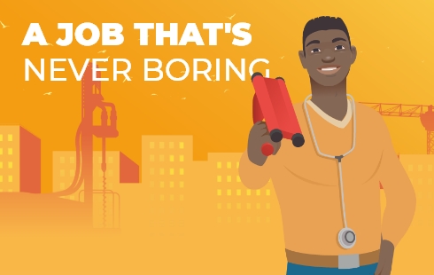 A job that's never boring